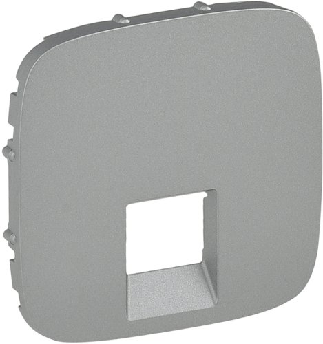 Лицевая панель Legrand Valena Allure для 1-м. розетки RJ11/RJ45 алюминий картинка